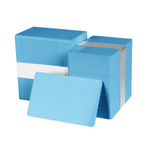 blank pvc cards blue